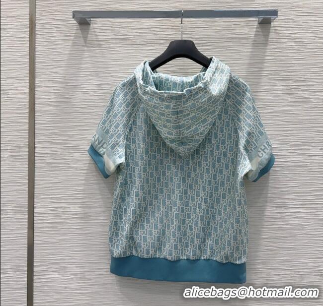 Affordable Price Dior Oblique Jacket and Shorts Set 0515 Blue 2025
