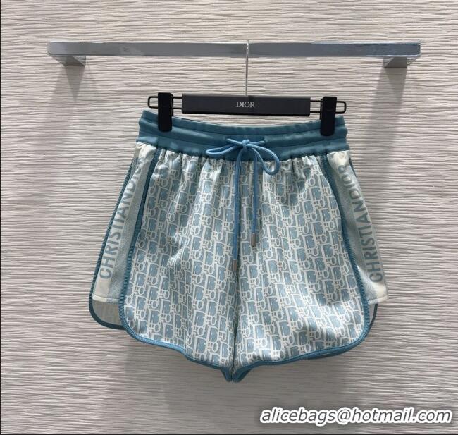 Affordable Price Dior Oblique Jacket and Shorts Set 0515 Blue 2025