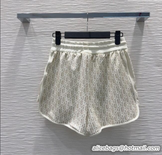 New Fashion Dior Oblique Jacket and Shorts Set 0515 Beige 2025