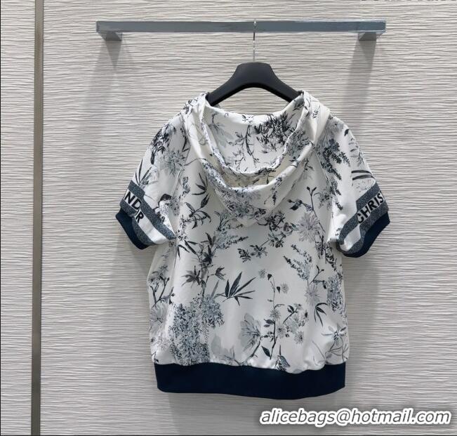 Luxury Discount Dior Printed Jacket and Shorts Set 0515 White 2025