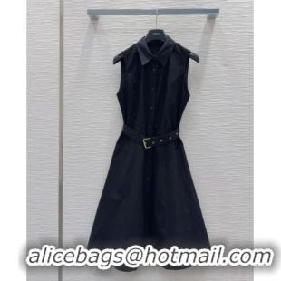 Top Grade Dior Sleeveless Dress 0515 Black 2025