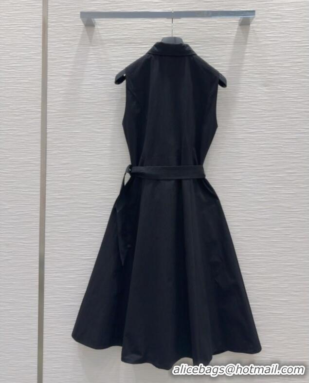 Top Grade Dior Sleeveless Dress 0515 Black 2025