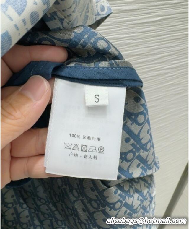 Famous Brand Dior Oblique Dress 0515 Blue 2025