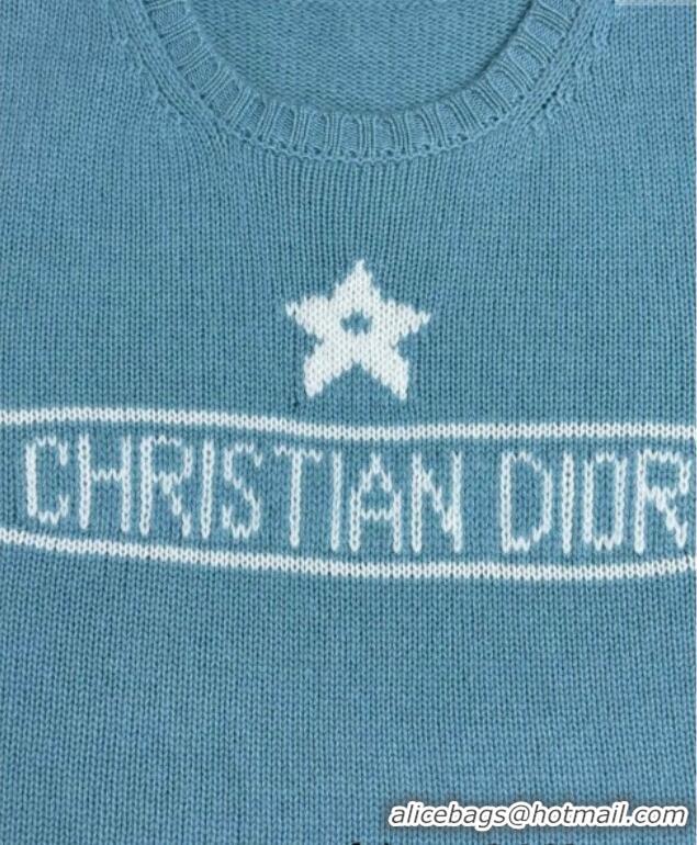 Buy Cheap Dior Star Cashmere Knit Striped Top 527002 Blue 2025
