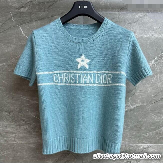 Buy Cheap Dior Star Cashmere Knit Striped Top 527002 Blue 2025