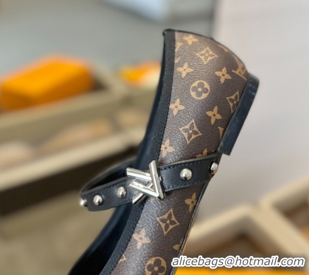 Low Cost Louis Vuitton LV x TM Romy Flats Ballerinas in Monogram Canvas Brown 0222078