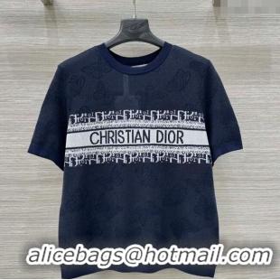 Buy Discount Dior Tencel Blend Butterfly Top 527009 Dark Blue 2025