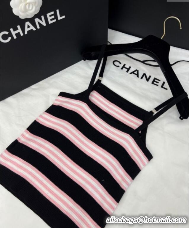 ​Top Grade Chanel Striped Vest 527012 Pink 2025