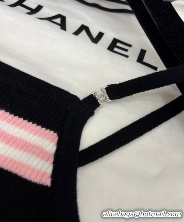 ​Top Grade Chanel Striped Vest 527012 Pink 2025