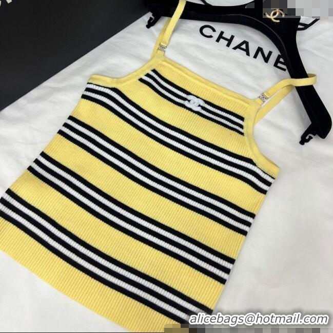 ​Top Quality Chanel Striped Vest 527012 Yellow 2025