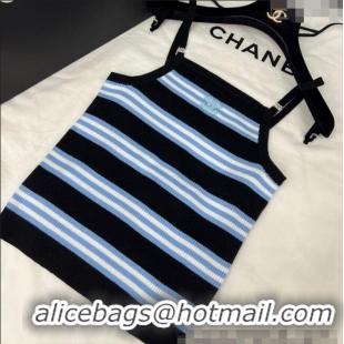 Best Product Chanel Striped Vest 527012 Blue 2025