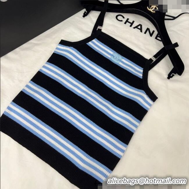 Best Product Chanel Striped Vest 527012 Blue 2025