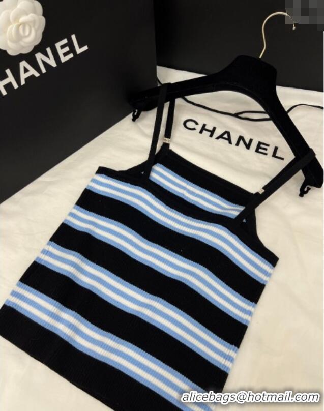 Best Product Chanel Striped Vest 527012 Blue 2025