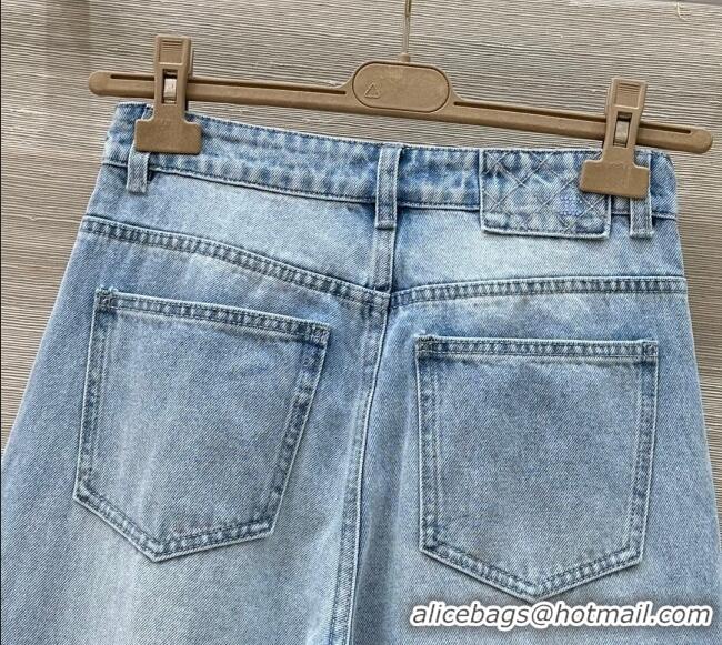 ​Famous Brand Chanel Jeans with Sequins 527020 Blue 2025