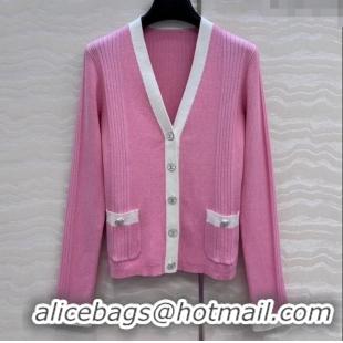 Free Shipping Cheap Chanel Cotton Cardigan 527019 Pink 2025