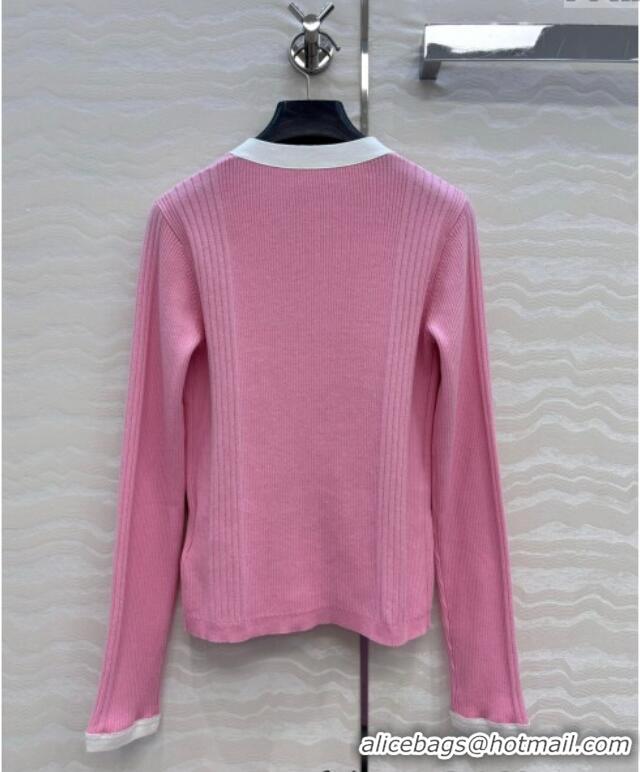 Free Shipping Cheap Chanel Cotton Cardigan 527019 Pink 2025