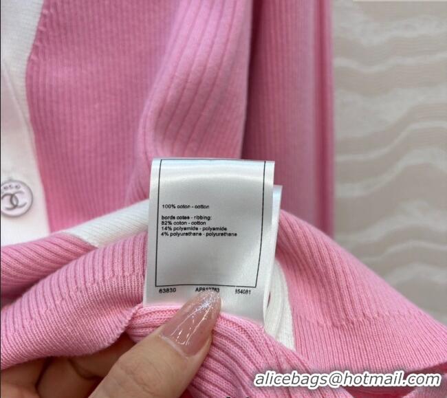Free Shipping Cheap Chanel Cotton Cardigan 527019 Pink 2025
