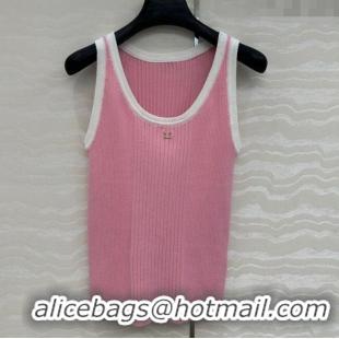 Top Grade Chanel Cotton Vest 527019 Pink 2025