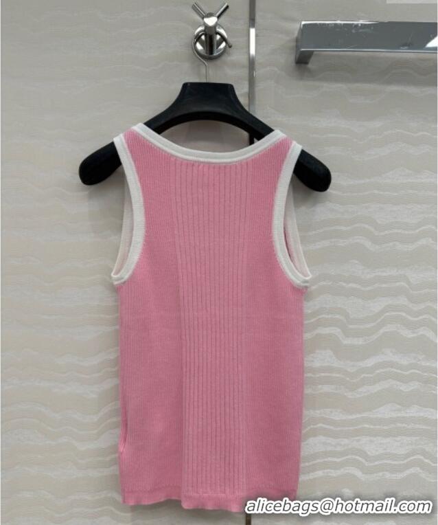 Top Grade Chanel Cotton Vest 527019 Pink 2025