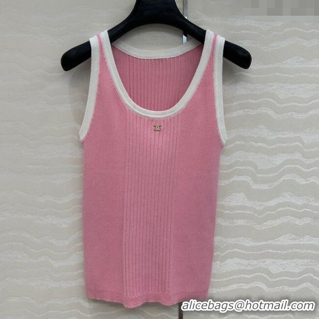 Top Grade Chanel Cotton Vest 527019 Pink 2025