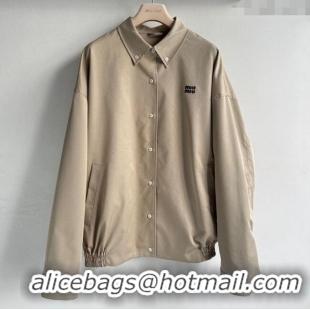 Famous Brand Miu Miu Cotton Jacket 528004 Beige 2025
