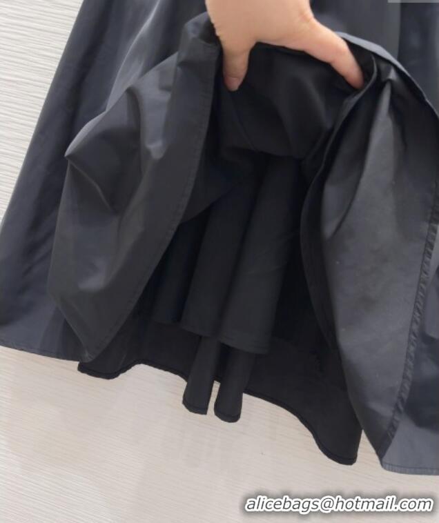 Grade Quality Prada Patchwork Dress 527029 Black 2025