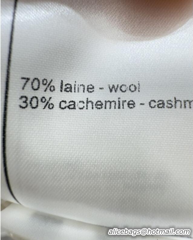 Best Product Chanel Wool Knit Vest 527031 White 2025
