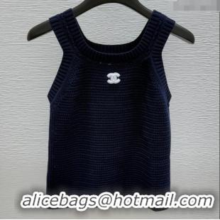 Buy Inexpensive Chanel Wool Knit Vest 527031 Black 2025