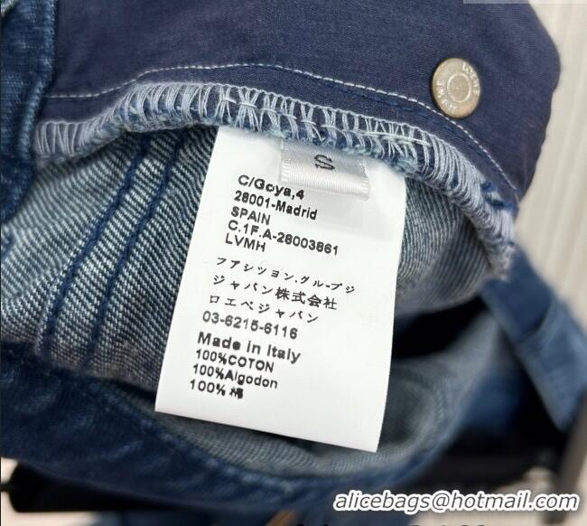 ​Buy Top Design Loewe Denim Shorts 527024 Blue 2025