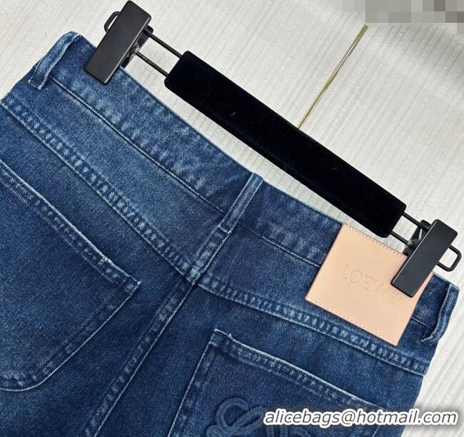 ​Buy Top Design Loewe Denim Shorts 527024 Blue 2025