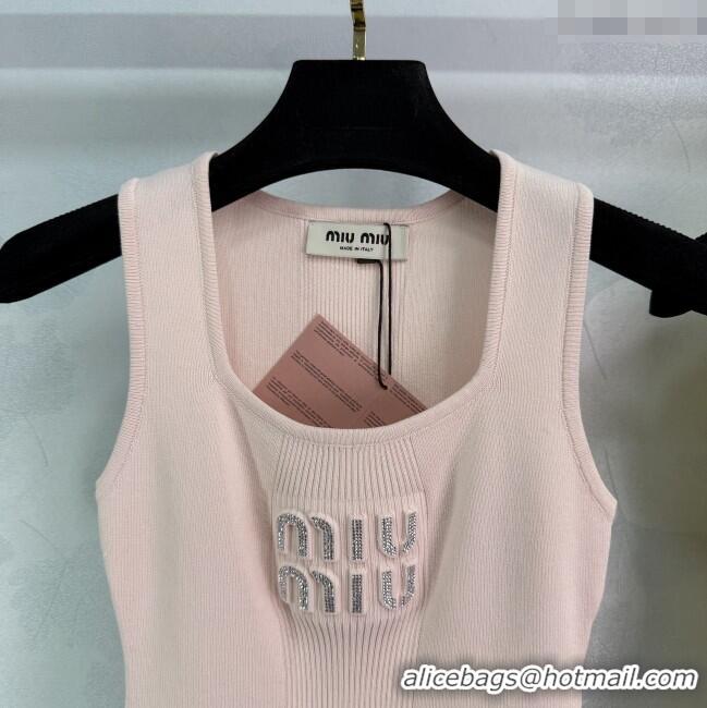 Good Taste Miu Miu Wool Knit Vest 528001 Pink/Yellow 2025
