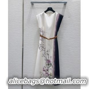 Good Taste Dior Flora Print Dress 527032 White/Purple 2025