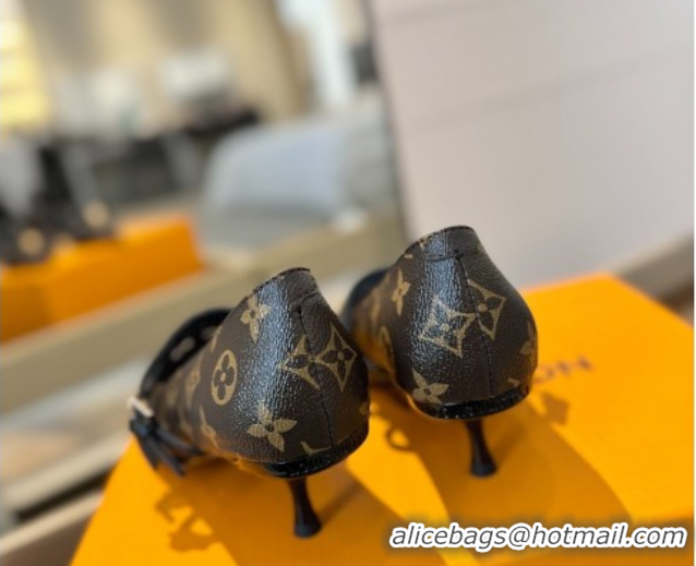 Luxury Louis Vuitton Strap Pumps 5cm in Monogram Canvas 2025 LV022401