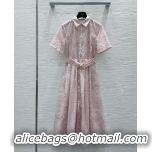 New Stylish Cheap Dior Dress 527034 Light Pink 2025