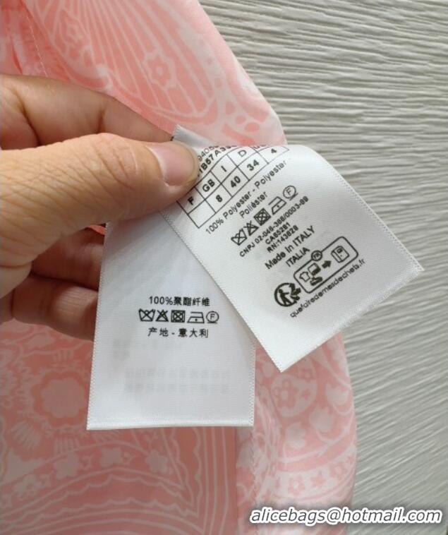 Top Quality Dior Printed Shirt 528003 Pink 2025