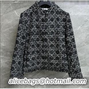 Traditional Discount Dior Cannage Tweed Jacket 528009 Black 2025