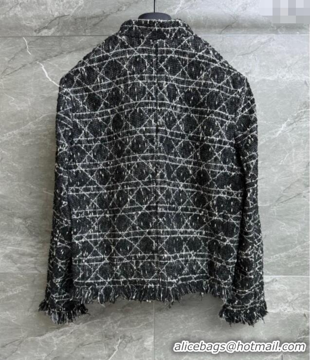 Traditional Discount Dior Cannage Tweed Jacket 528009 Black 2025