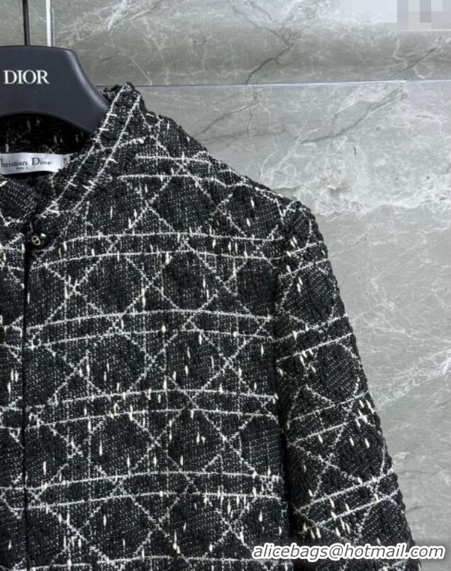 Traditional Discount Dior Cannage Tweed Jacket 528009 Black 2025