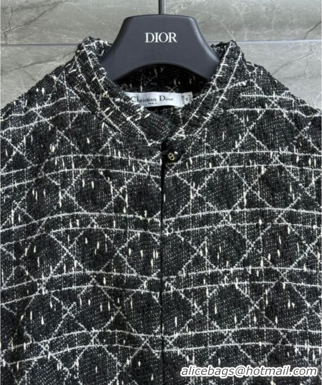 Traditional Discount Dior Cannage Tweed Jacket 528009 Black 2025