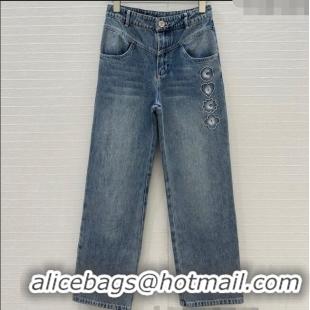 Luxury Cheap Chanel Coco Jeans 528007 Blue 2025