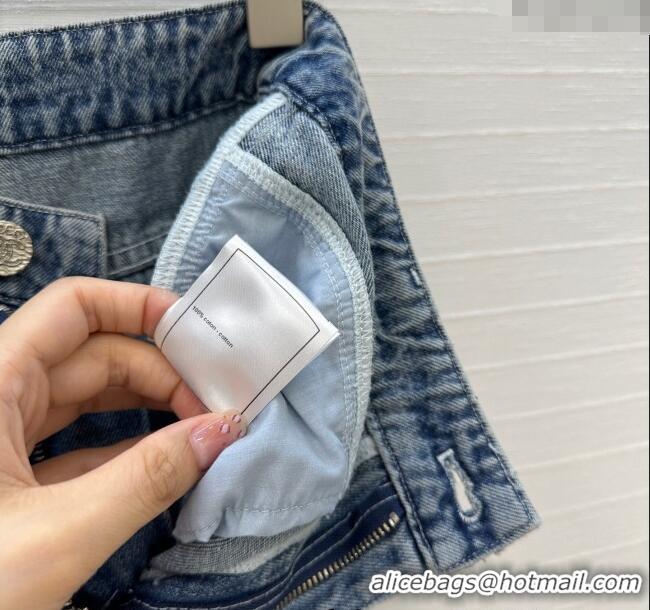 Luxury Cheap Chanel Coco Jeans 528007 Blue 2025