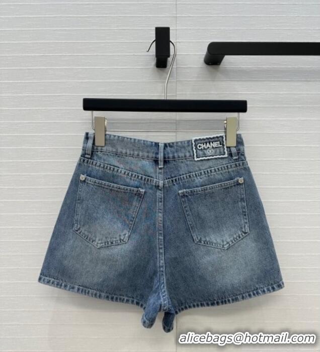 Reasonable Price Chanel Coco Shorts 528007 Blue 2025