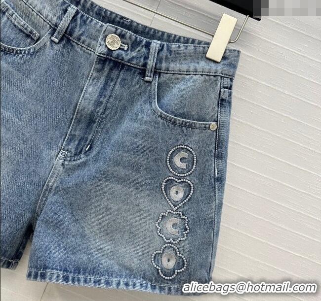 Reasonable Price Chanel Coco Shorts 528007 Blue 2025