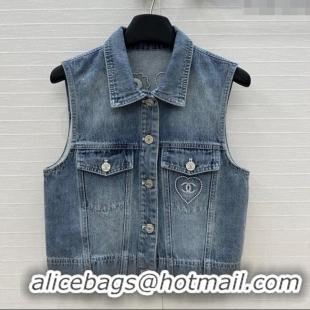 Well Crafted Chanel Coco Vest 528007 Blue 2025