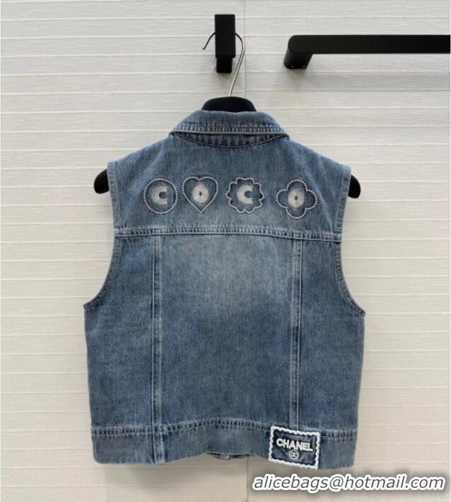 Well Crafted Chanel Coco Vest 528007 Blue 2025