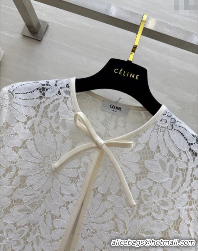 Most Popular Celine Lace Cardigan 528014 White 2025