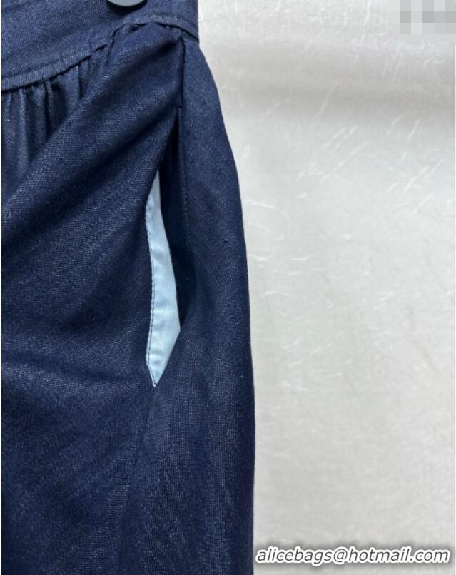 Well Crafted Dior Denim Skirt 528016 Blue 2025