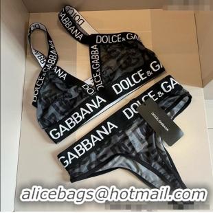 Promotional Dolce & Gabbana Mesh Two-Pieces Swimwear 0313 Black 2025
