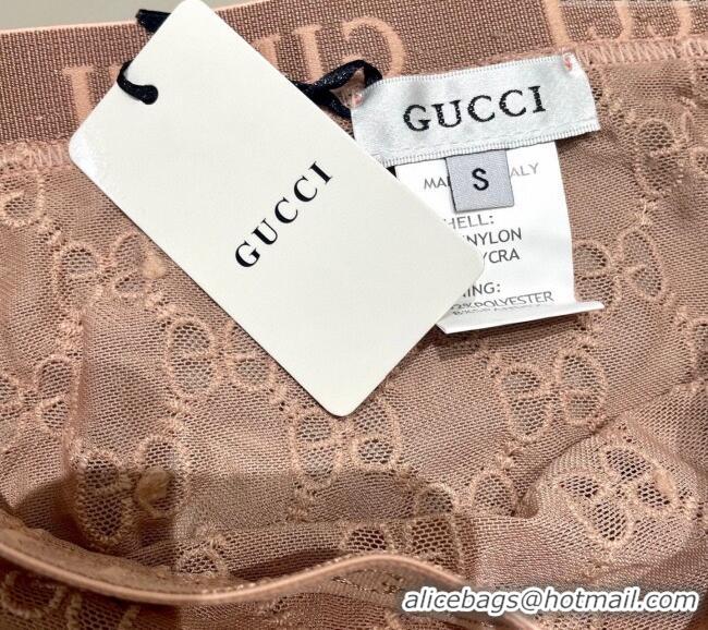 Grade Cheapest Gucci Mesh Two-Pieces Swimwear 13073 Nude Pink 2025