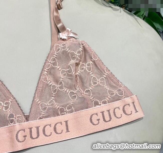Grade Cheapest Gucci Mesh Two-Pieces Swimwear 13073 Nude Pink 2025